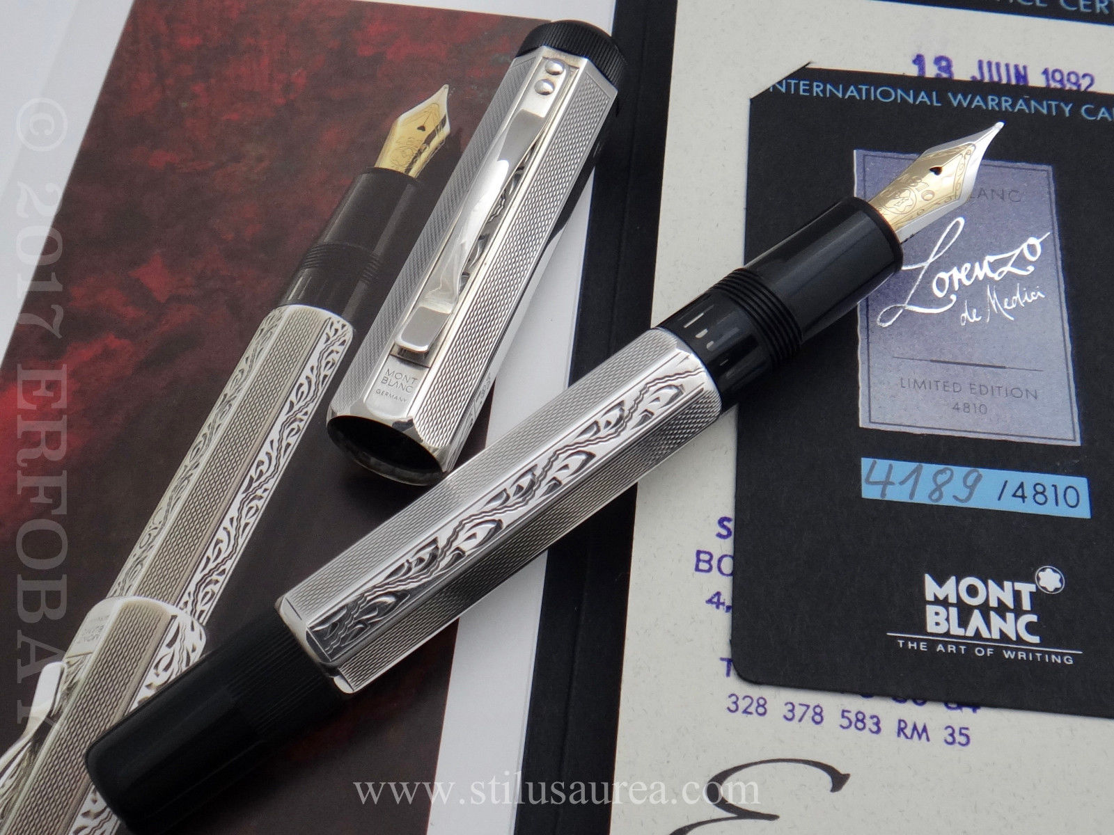 Une sélection de stylos de luxe Montblanc vendus sur eBay