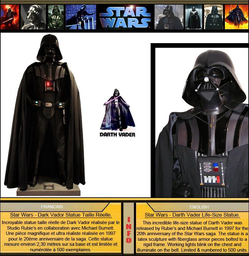 Dark Vador - 5 objets exceptionnels